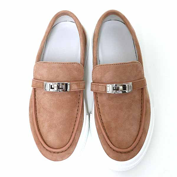 HERMES Slip-on Sneaker Game H242191Z 59350 Leather Women Shoes JAPAN