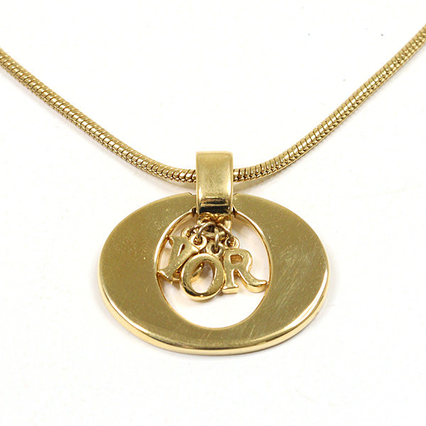 Dior Ladies Necklace Dior logo necklace Brass Fashion Jewelry Women Gold 18.8g