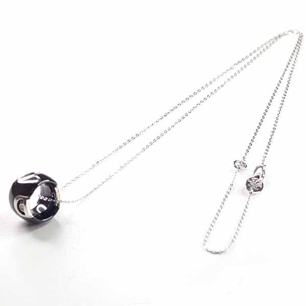 Damiani d.icon Necklace Pendant 20045906 Fine Jewelry Ceramic Diamond Women 6.7g