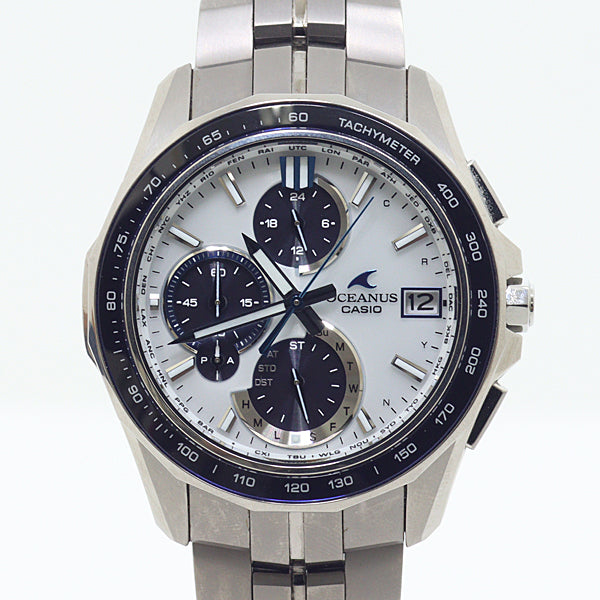 CASIO Oceanus OCW-S7000D-7AJF white/Blue Men's Wrist watch 82g