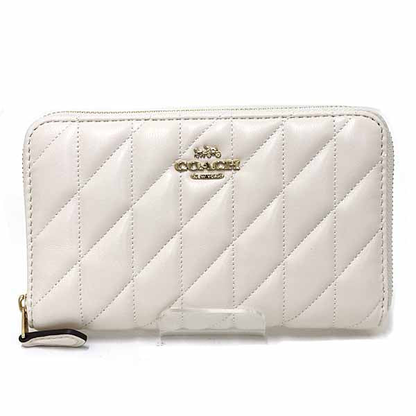 COACH wallet Medium Quilted ID Zip Wallet CZ339 Leather IMCHK Women