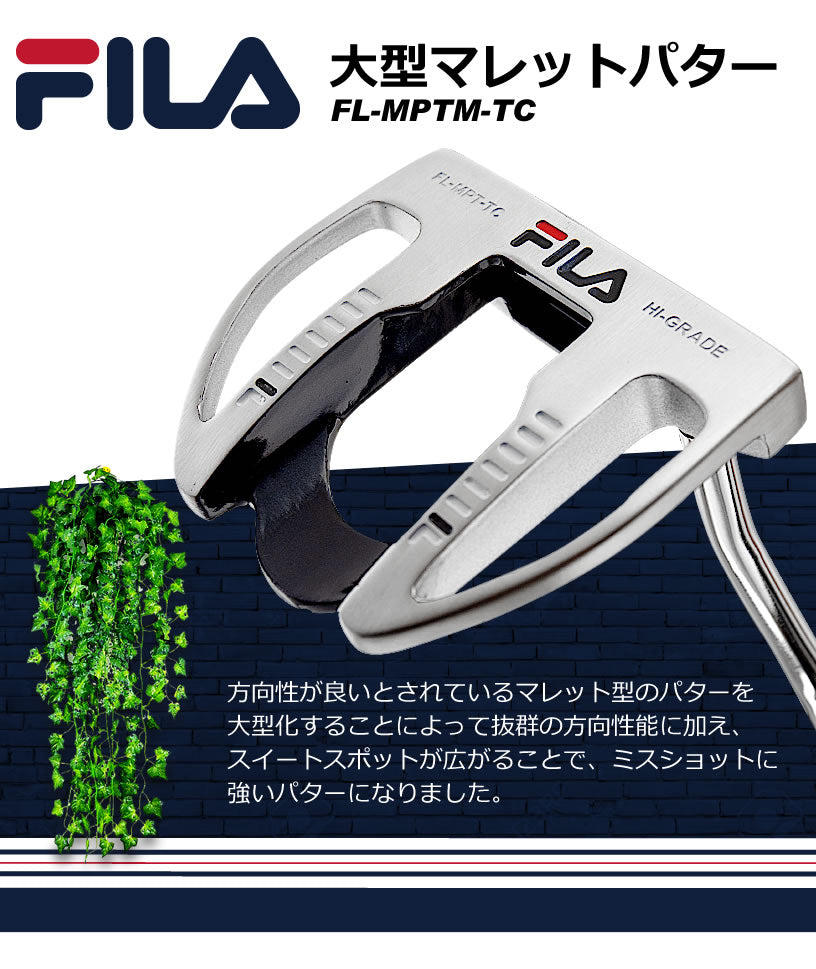 FILA putter FILA GOLF Men's Large Mallet Putter FL-MPTM-TC Unisex JAPAN