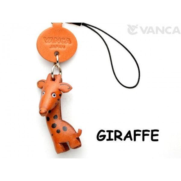 Giraffe Japanese Leather Cellularphone Charm Animal