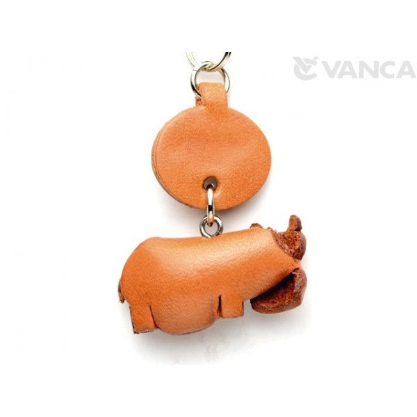 Hippopotamus Japanese Leather Cellularphone Charm Animal