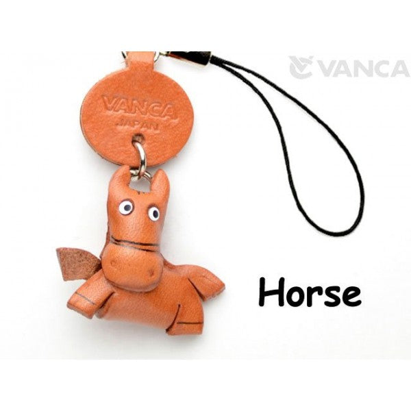 Horse Japanese Leather Cellularphone Charm Animal