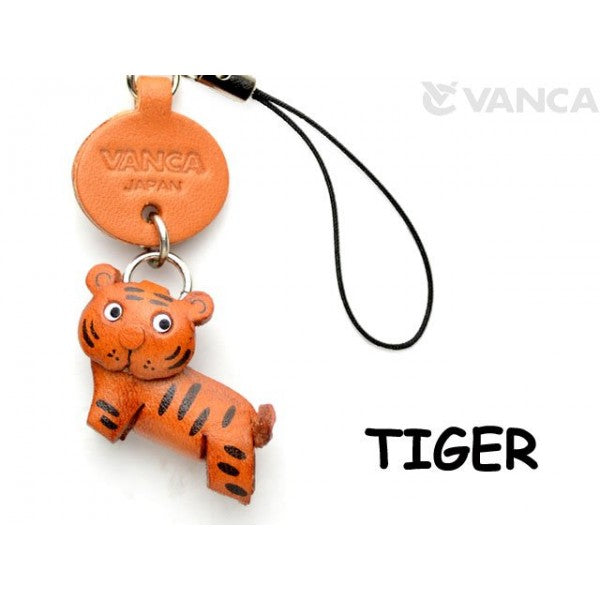 Tiger Japanese Leather Cellularphone Charm Animal