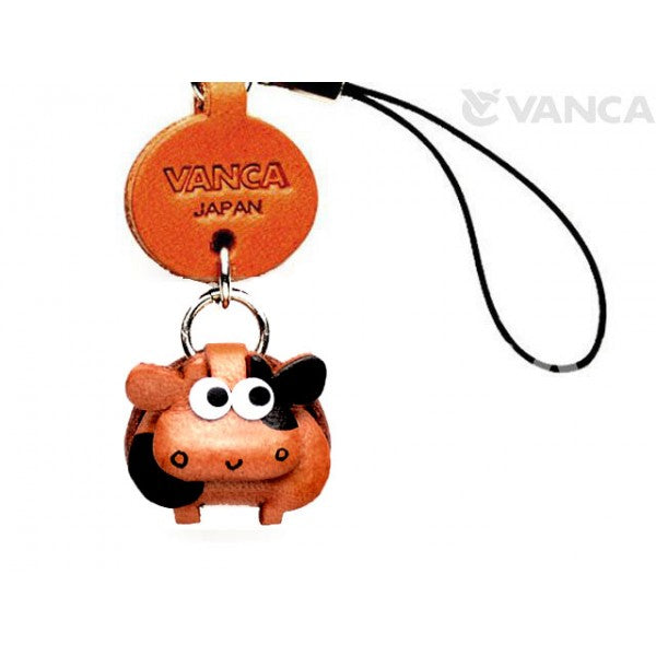 Cow Japanese Leather Cellularphone Charm Zodiac Mascot