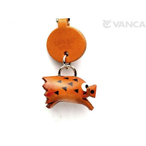 Wild Boar Japanese Leather Cellularphone Charm Zodiac Mascot