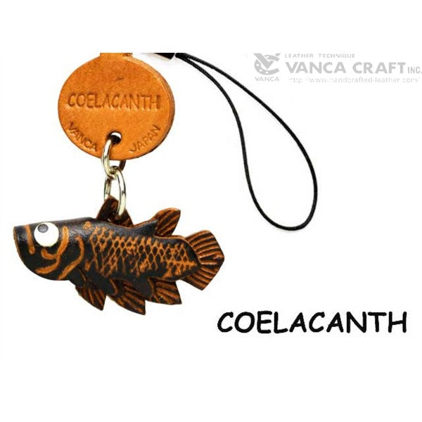 Coelacanth Japanese Leather Cellularphone Charm Fish