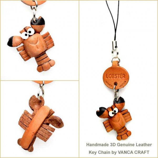 Lobster Japanese Leather Cellularphone Charm Fish
