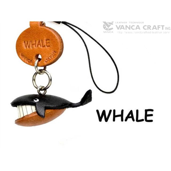 Whale Japanese Leather Cellularphone Charm Fish