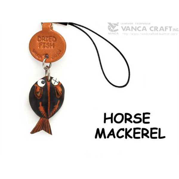 Dried fish Japanese Leather Cellularphone Charm Fish