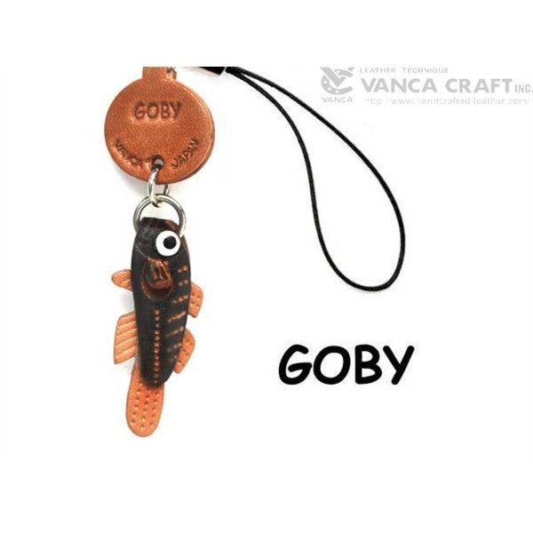 Goby Japanese Leather Cellularphone Charm Fish