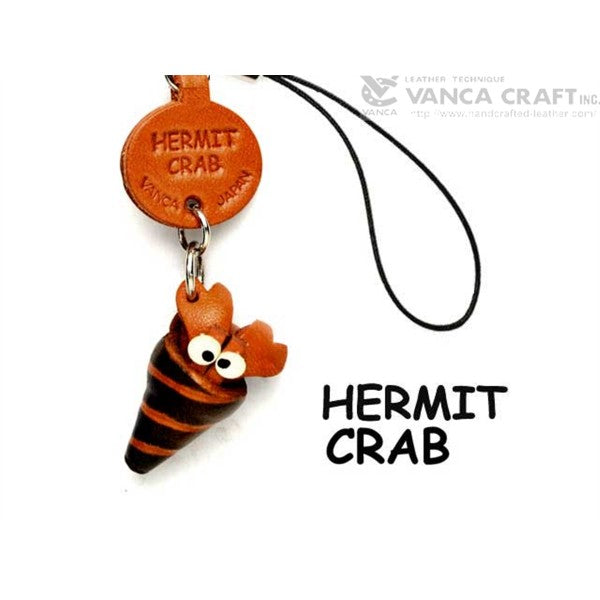 Hermit crab Japanese Leather Cellularphone Charm Fish