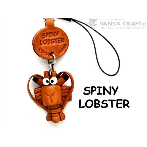 Spiny Lobster Japanese Leather Cellularphone Charm Fish