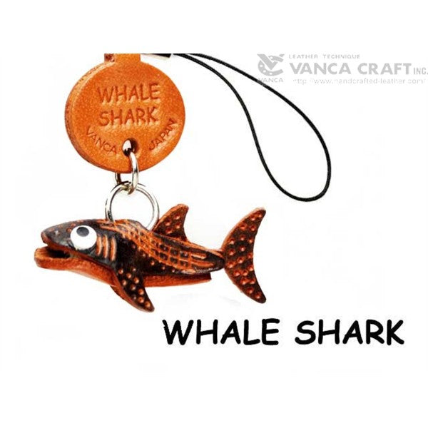 Whale shark Japanese Leather Cellularphone Charm Fish