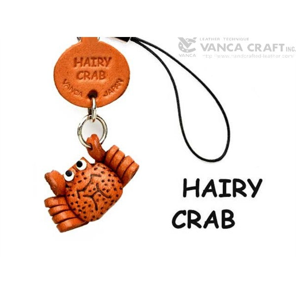 Hairy Crab Japanese Leather Cellularphone Charm Fish