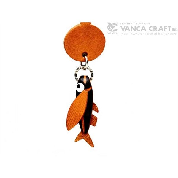 Flying fish Japanese Leather Cellularphone Charm Fish