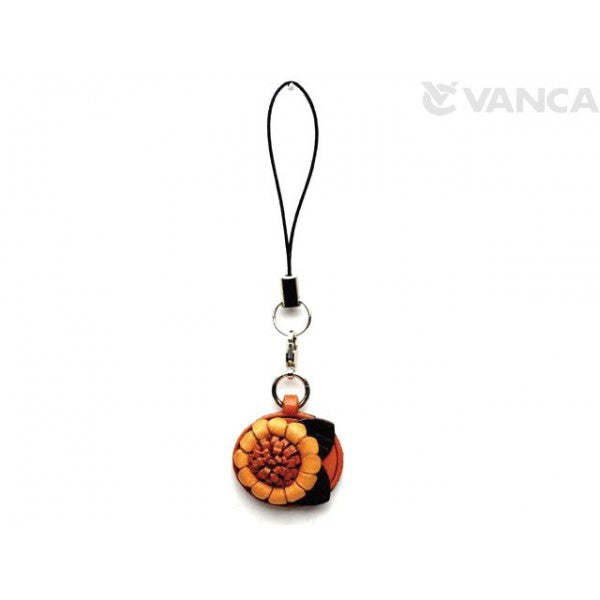 Sunflower Leather Cellularphone Charm