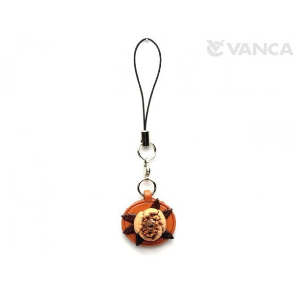 Peony Leather Flower Cellularphone Charm