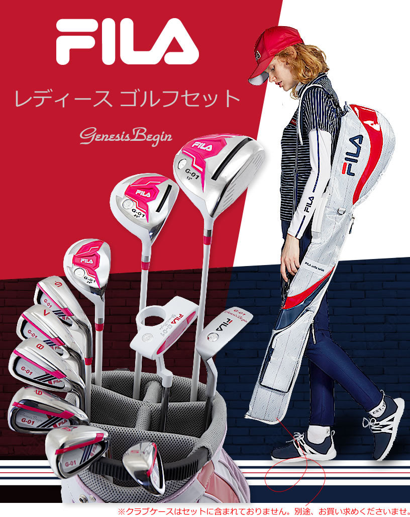 FILA GOLF Ladies Golf Club Set Right-Handed 14-pcs(Club11-pcs)  from Japan