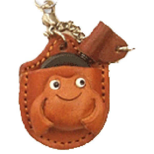 Frog Japanese Leather Cellularphone Charm Magnifying glass