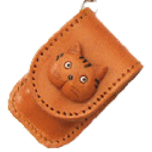 Cat Japanese Leather Cellularphone Charm Memo set