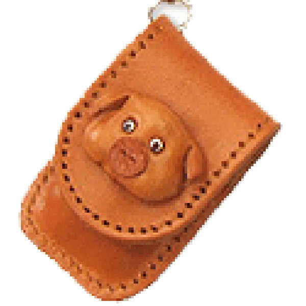 Pig Japanese Leather Cellularphone Charm Memo set