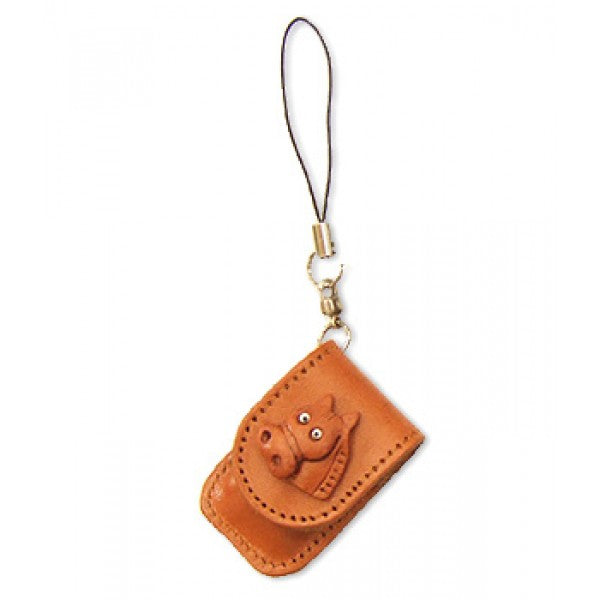 Horse Japanese Leather Cellularphone Charm Memo set