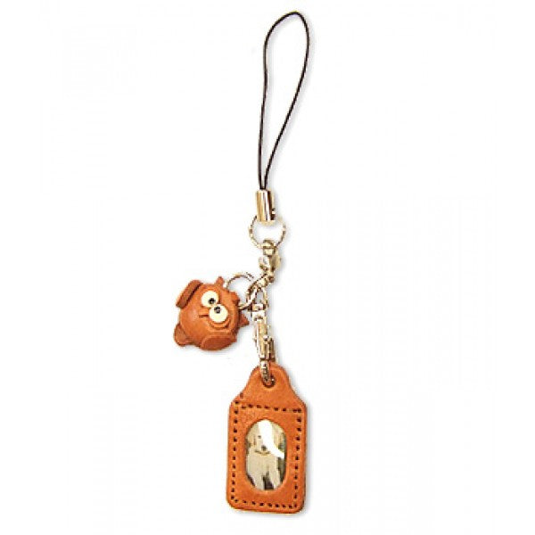 Owl Japanese Leather Cellularphone Charm Picture Frame Square