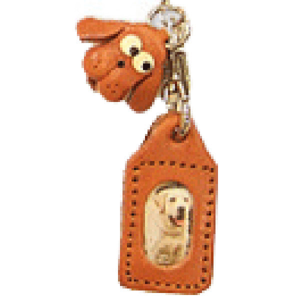 Dog Japanese Leather Cellularphone Charm Picture Frame Square