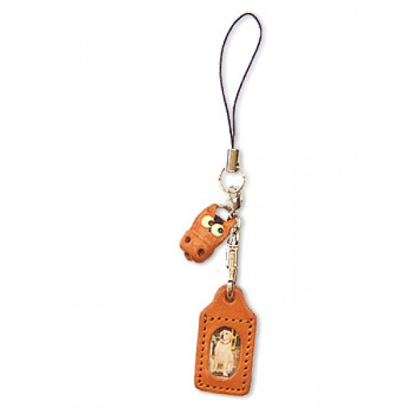 Horse Japanese Leather Cellularphone Charm Picture Frame Square