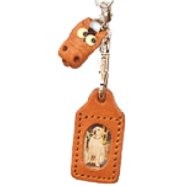 Horse Japanese Leather Cellularphone Charm Picture Frame Square
