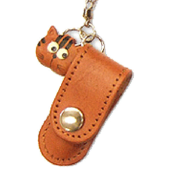 Cat Japanese Leather Cellularphone Charm Pencil case