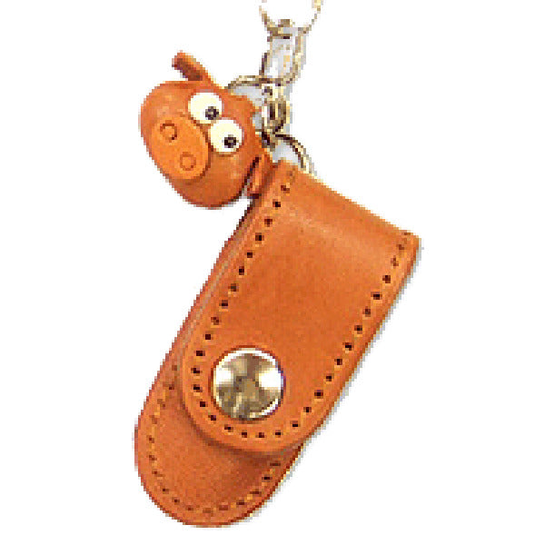 Pig Japanese Leather Cellularphone Charm Pencil case