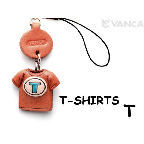 T(Blue) Japanese Leather Cellularphone Charm T-shirt