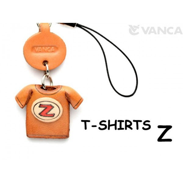 Z(Red) Japanese Leather Cellularphone Charm T-shirt