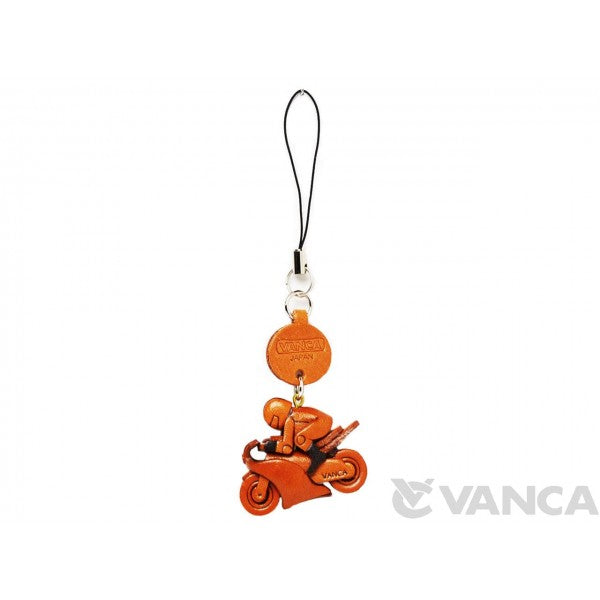 Bike Racer Japanese Leather Cellularphone Charm Goods