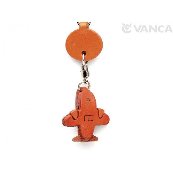 Airplane Japanese Leather Cellularphone Charm Goods