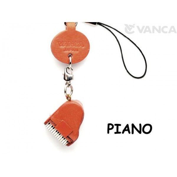 Piano Japanese Leather Cellularphone Charm Goods