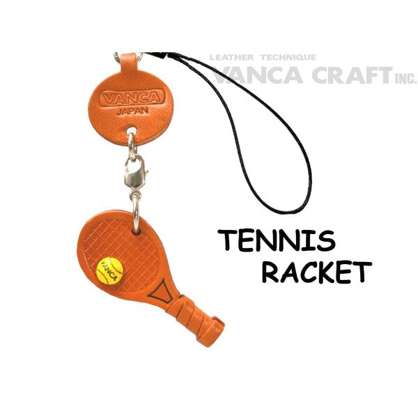 Tennis racket Japanese Leather Cellularphone Charm Goods