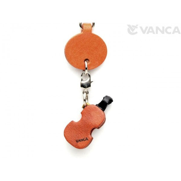 Violin Japanese Leather Cellularphone Charm Goods