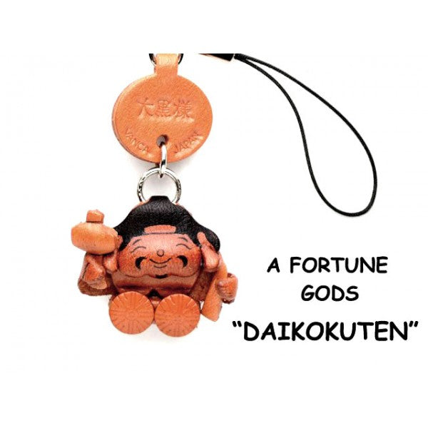 Dikoku(God of Welth) Leather Cellularphone Charm