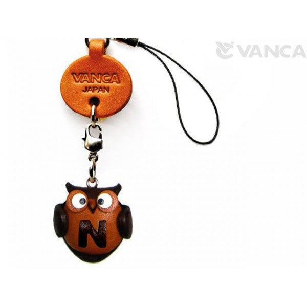 Owl N Leather Cellularphone Charm Alphabet