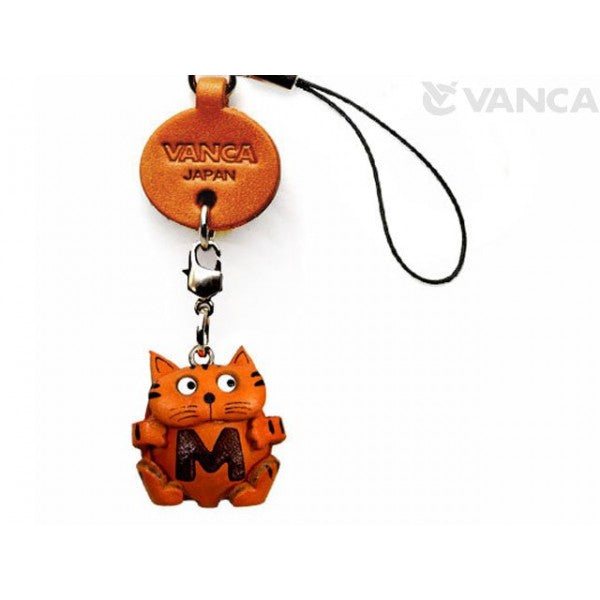 Cat M Leather Cellularphone Charm Alphabet