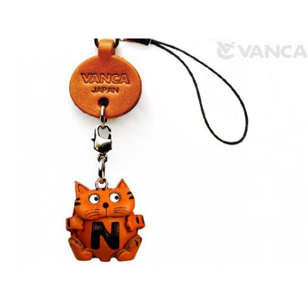 Cat N Leather Cellularphone Charm Alphabet