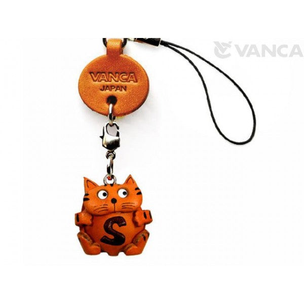 Cat S Leather Cellularphone Charm Alphabet