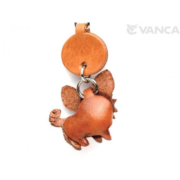 Chihuahua Long Haird Leather Cellularphone Charm