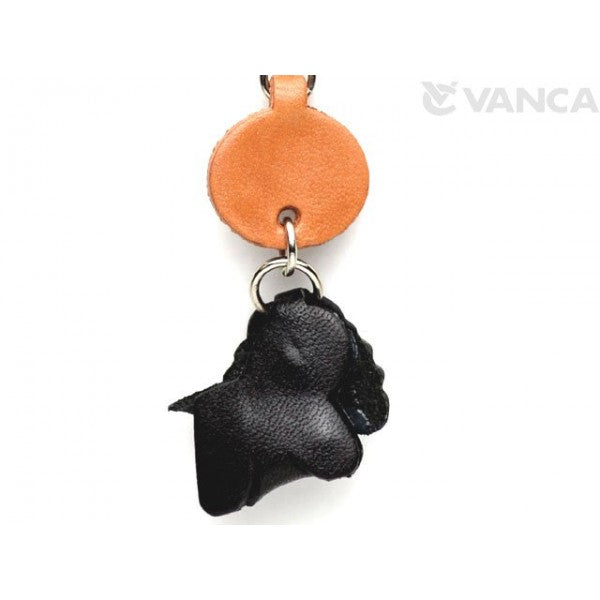 Cocker Spaniel Black Leather Cellularphone Charm