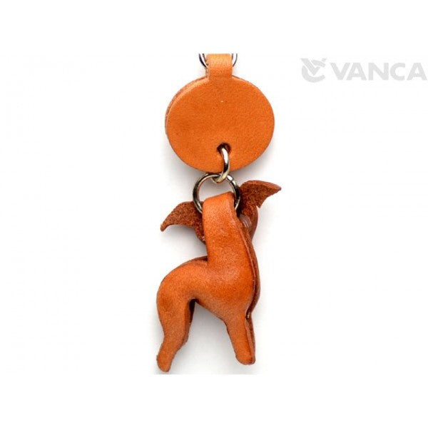 Italian Greyhound Leather Cellularphone Charm